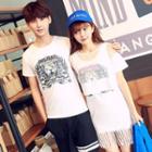 Couple Matching Lion Print T-shirt / T-shirt Dress