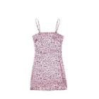 Leopard Print Spaghetti-strap Mini A-line Dress