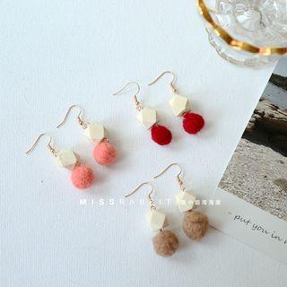Furry Ball Clip-on Earring / Earring