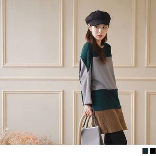 Color Block Loose-fit Top