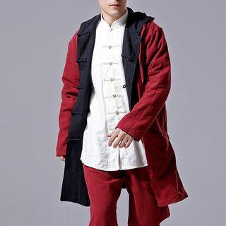 Linen Cotton Hooded Coat