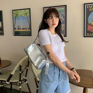 Pastel Cotton Crop T-shirt