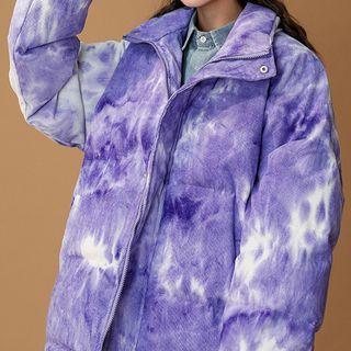 Tie Dye Corduroy Padding Jacket
