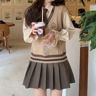 Sweater Vest / Tie / Shirt /set