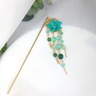 Faux Pearl Flower Fringed Hair Stick As Shown In Figure - One Size