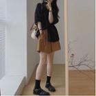 Puff-sleeve Blouse / Shorts / Set