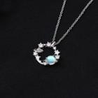 Planet Gemstone Pendant Sterling Silver Necklace Necklace - Silver - One Size