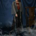 Horse Embroidered Camisole Top / Collared Jacket / Mesh Panel Wide-leg Pants