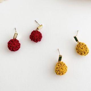 Woven Bead Dangle Earring