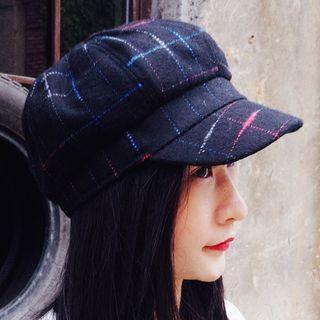 Check Octagonal Cap