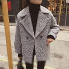 Chevron Double-breasted Coat