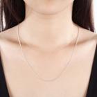 Fashion Simple 1mm Snake Necklace 45cm Silver - One Size
