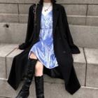 Plain Pocket-deatil Long-sleeve Coat