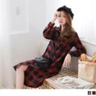 Double Pocketed Plaid Shirtdress