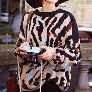 Patterned Plain Sweater