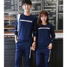 Set: Print Couple Matching Pullover + Sweatpants