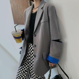 Elbow-cutout Blazer