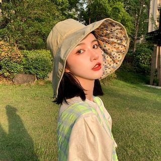 Two Way Wide Brim Bucket Hat