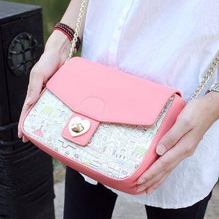 Print Flap Bodycross Bag