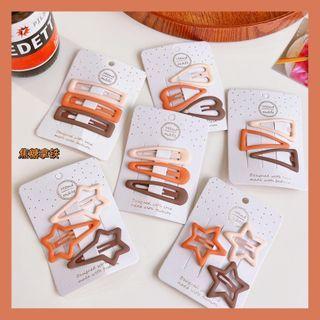 Set Of 3: Alloy Hair Clip (various Designs)