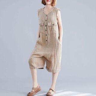 Plain Tank Top With Jumpsuits