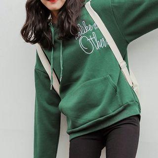 Lettering Hoodie Pullover