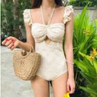 Drawstring Lace Swimsuit