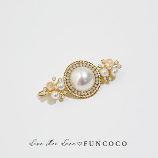 Faux Pearl Hair Clips As Shown In Figure - One Size
