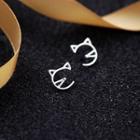 Cat Ear Stud 1 Pair - As Shown In Figure - One Size