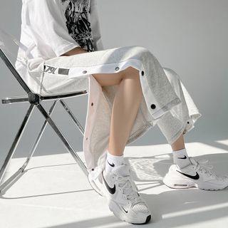 Striped Button-up Shorts