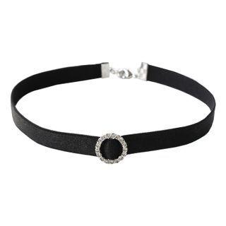 Hoop Charm Band Choker One Size