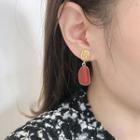 Irregular Alloy Dangle Earring 1 Pair - Al1331 - As Shown In Figure - One Size