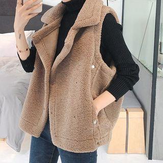 Lapel Loose Fit Vest Jacket