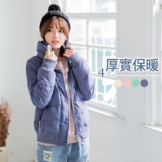 Peachskin Funnelneck Down Jacket