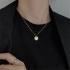 Coin Necklace 1 Pc - Gold - One Size