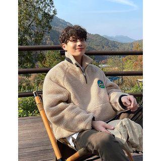 Patched Dumble Anorak Sweatshirt