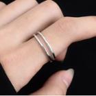 Layered Ring Ring - 925 Silver - Silver - One Size