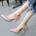 Ankle-strap Pointy-toe Stiletto Sandals