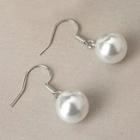 Freshwater Pearl Dangle Earring White Faux Pearl - Silver - One Size
