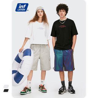 Unisex Reflective Short-sleeve Loose T-shirt