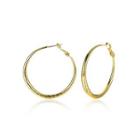 Simple And Fashion Plated Gold Geometric Circle Earrings Golden - One Size