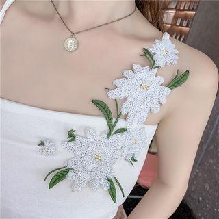 Flower Detail Cropped Camisole Top