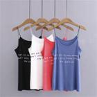 Spaghetti Strap Letter Top