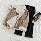 Plaid Jacket / Straight-cut Jeans
