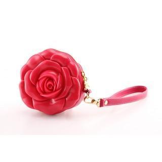 Rose Anatolia 3d Coin Purse Red - One Size