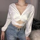 Twisted Satin Top