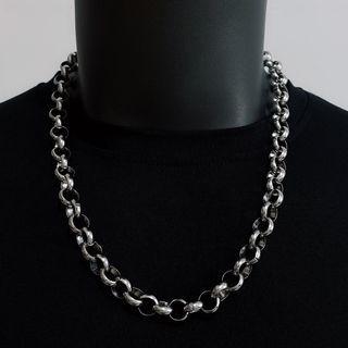 Chunky Stainless Steel Necklace Silver - One Size