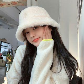 R Letter Chenille Bucket Hat