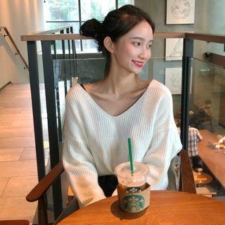 Two-way Long-sleeve Loose-fit Sweater
