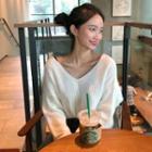 Two-way Long-sleeve Loose-fit Sweater